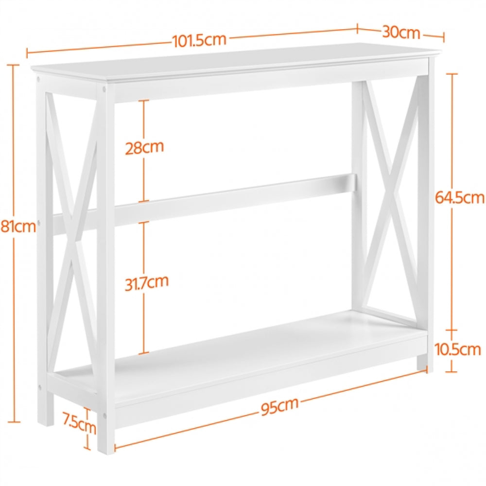 2-Tier X-Design Console Table