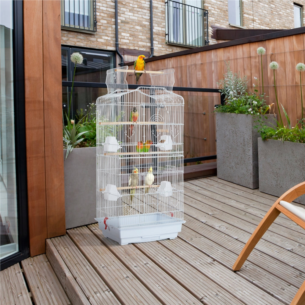 41’’ H Open Top Metal Bird Cage