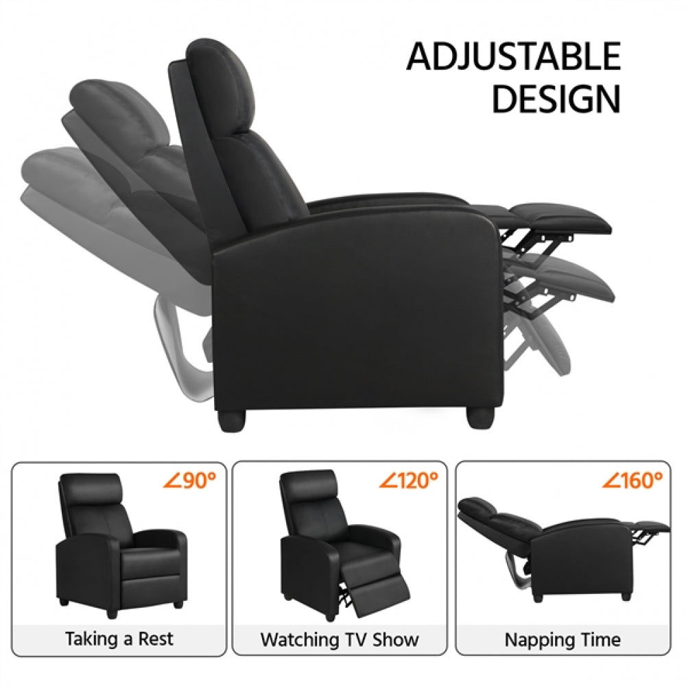 1 pair PU Leather Recliner Chairs
