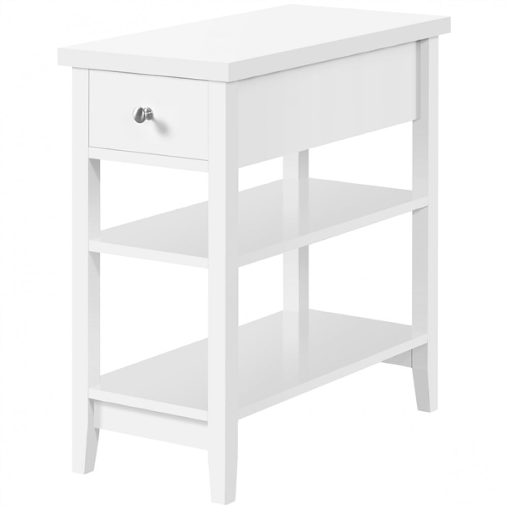 3-Tier End Table with Drawer
