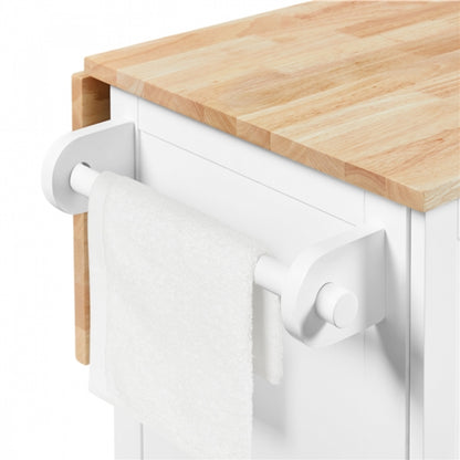 Kitchen Trolley with Drop-Leaf Breakfast Bar
