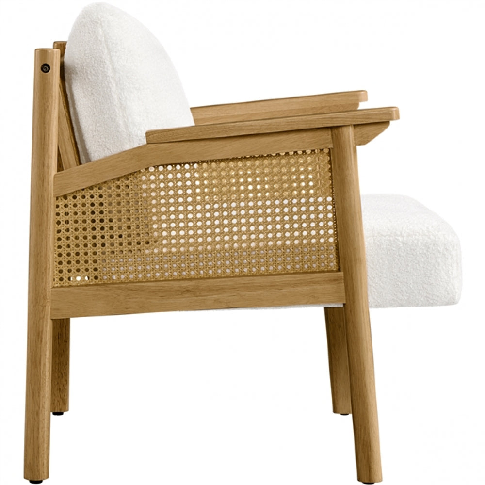 1 Pair Boucle Upholstered Accent Chair Lounge Chair