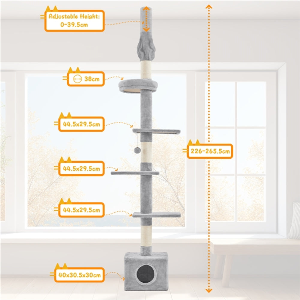 2.3-2.7M Floor-to-Ceiling Cat Tree