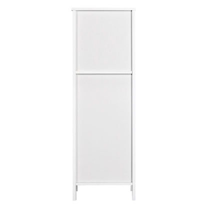 White Bathroom Cabinet 2 Hideaway Drawers 1 Shelf