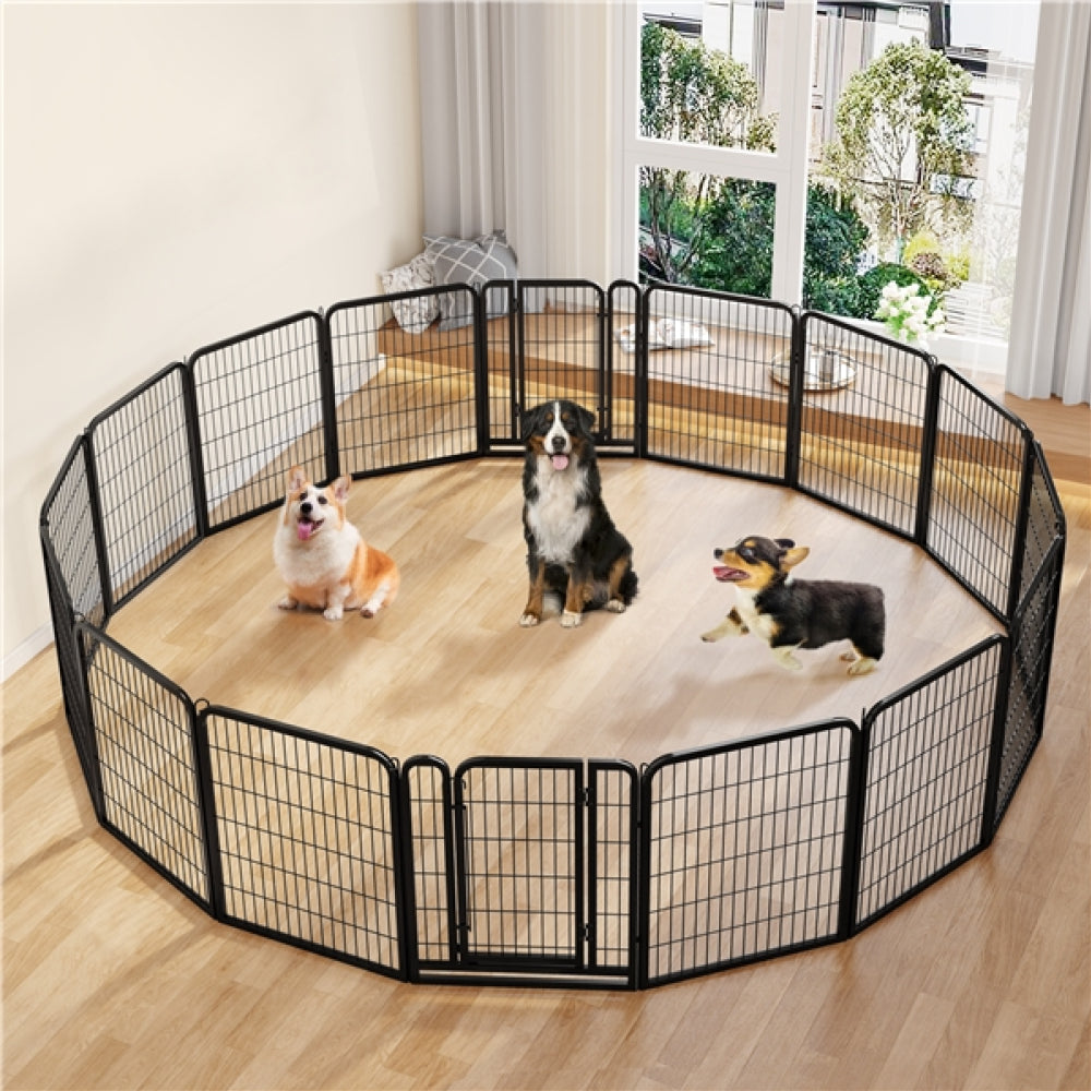 24 Panels Heavy Duty Dog Playpen Pet Pen