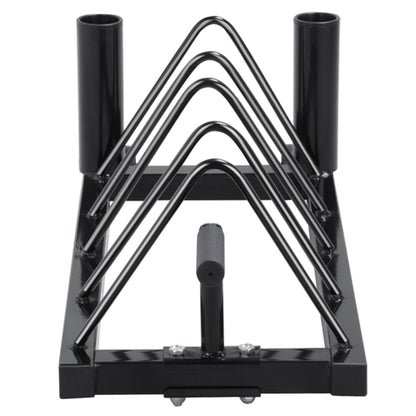 Horizontal Bumper Plate Rack Strength Fitness Rack Plate Holder