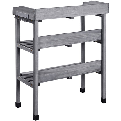 3-layer Outdoor Potting Bench Gardening Table