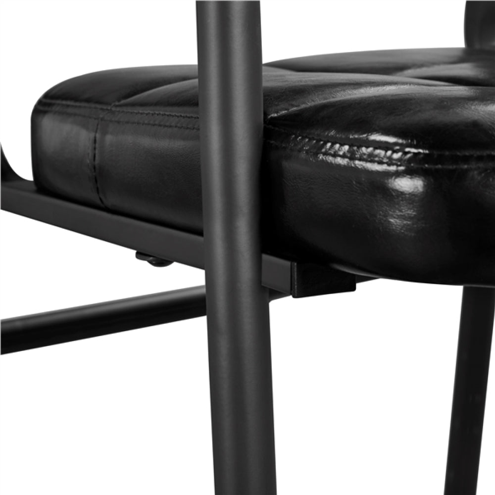 2pcs Office Reception Chairs Faux Leather Guest Chairs