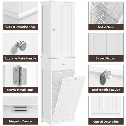 Laundry Hamper with Shelves