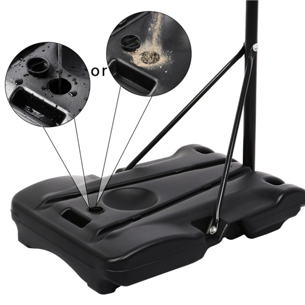 1.9-2.5M Height-Adjustable Basketball Hoop System