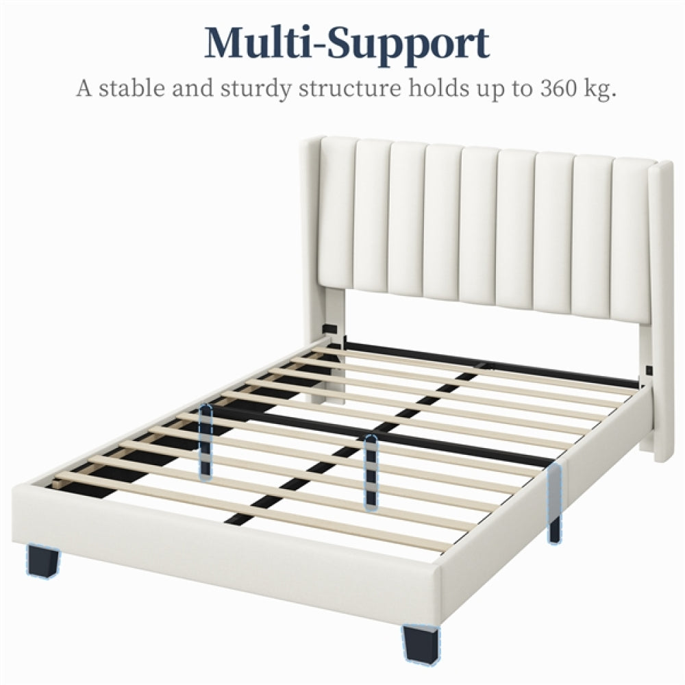 135 cm W x 190 cm L Bed Frame With Base