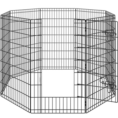 8 Panel Foldable Metal Dog Exercise Pen