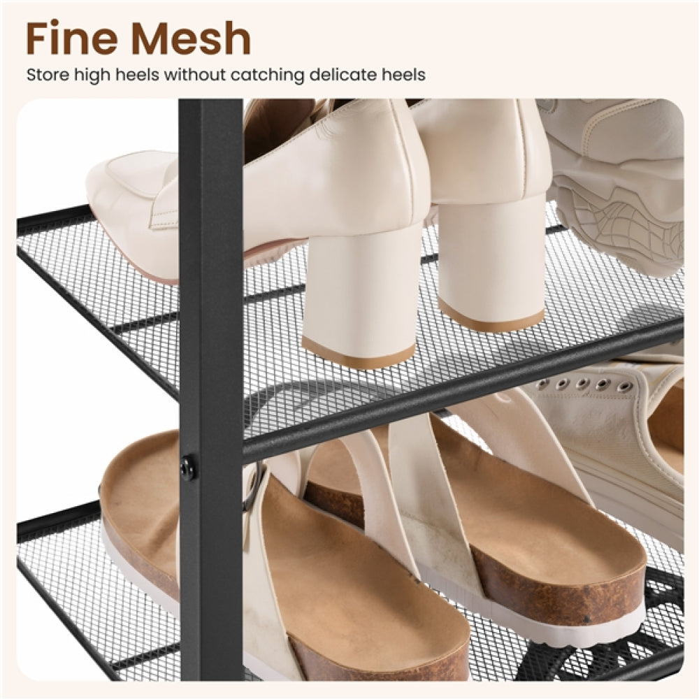 10-Tier Iron Shoe Rack Organizer