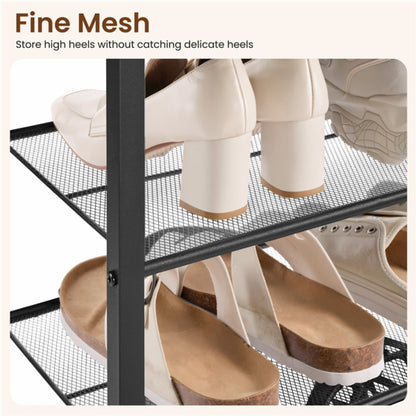 10-Tier Iron Shoe Rack Organizer