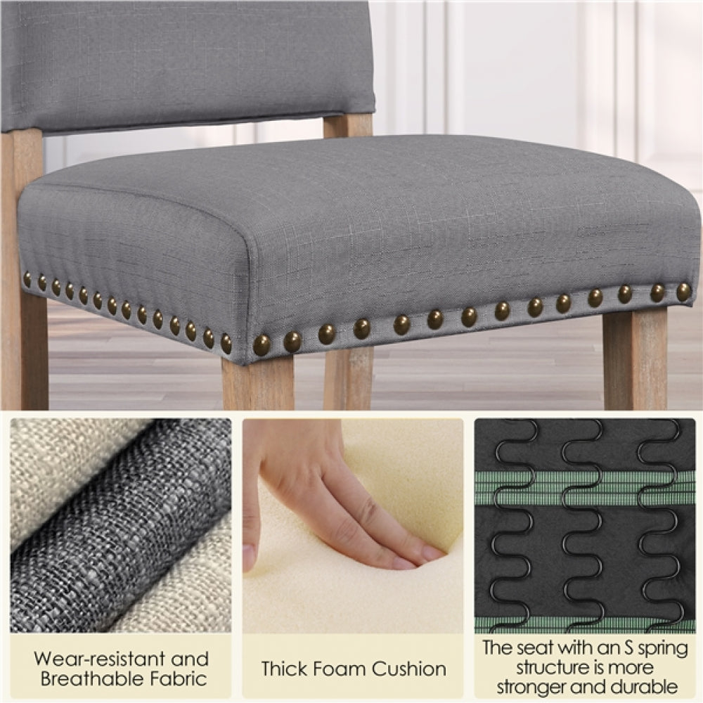 2PCS Upholstered Kitchen Chairs for Living Room Dining Room