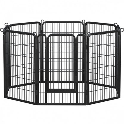 8 Panels Dog Playpen 100cm Tall Dog Pen Dog Fence