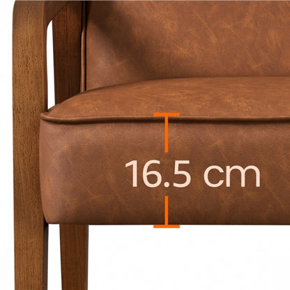 Set of Two Mid-Century Retro Modern Upholstered Lounge Chair Armchair