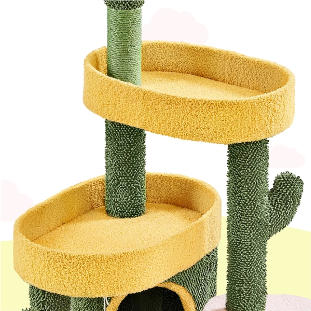 Oasis-Themed Cat Tree Cat Tower