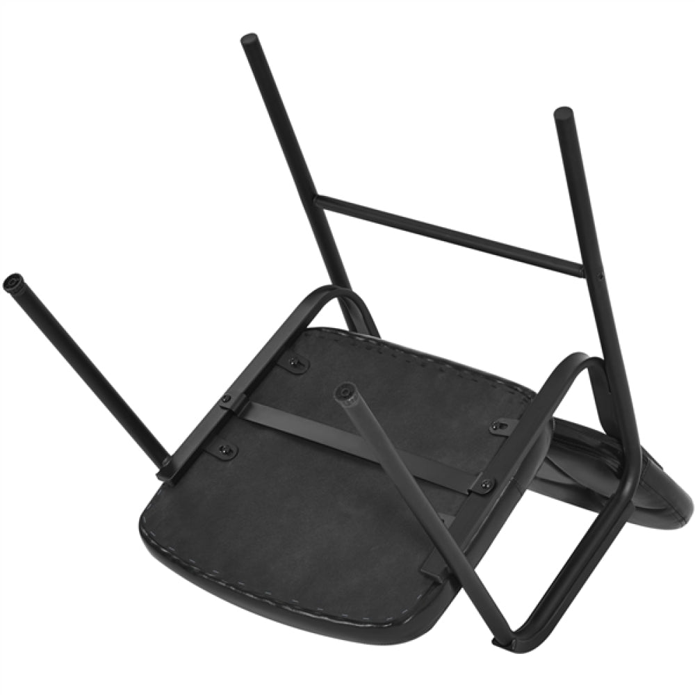 2pcs Office Reception Chairs Faux Leather Guest Chairs