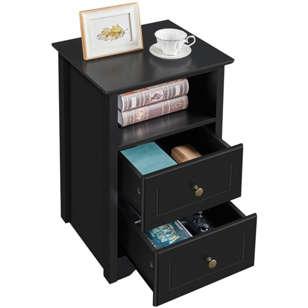 2 Drawer Bedside Table Sofa Side Table