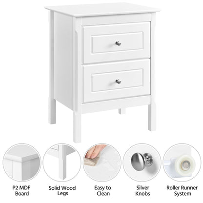 End Table Side Table Nightstand Bedside Table with 2 Drawers