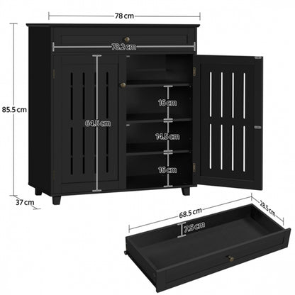 4 Tier Shoe Storage Cabinet Shoe Rack