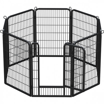 8 Panels Dog Playpen 100cm Tall Dog Pen Dog Fence