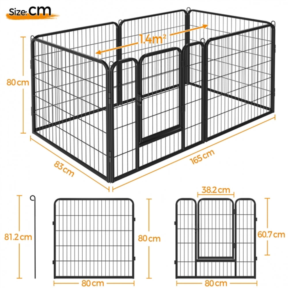 3 Packs of 6 Panels Heavy Duty Dog Play Pen
