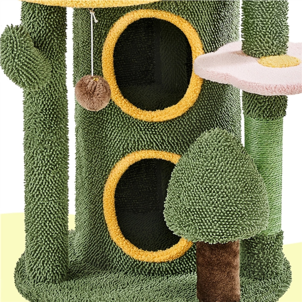 Oasis-Themed Cat Tree Cat Tower