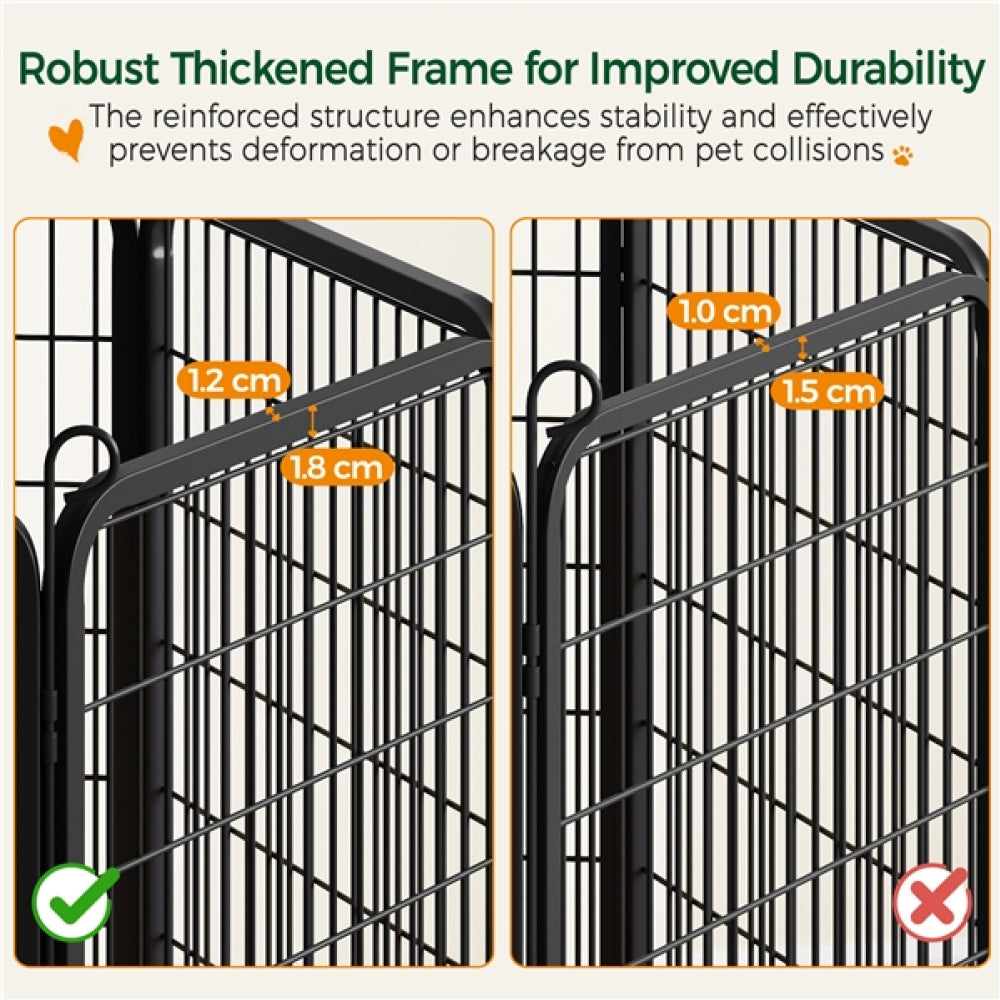 16pcs Dog Pen Pet Barrier Fence