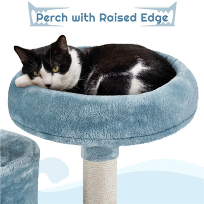 Multi-Level Ocean-themed Cat Tree Cat Tower