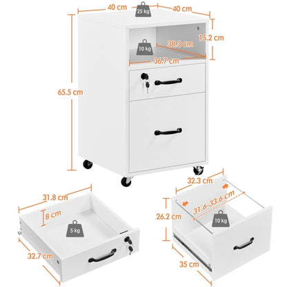 Brand New 2 Drawer Side Table End Table File Cabinet