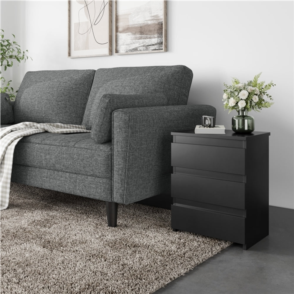 Fabric Upholstered Sofa 2 Seater Couch with Tufted Single Seat Cushion