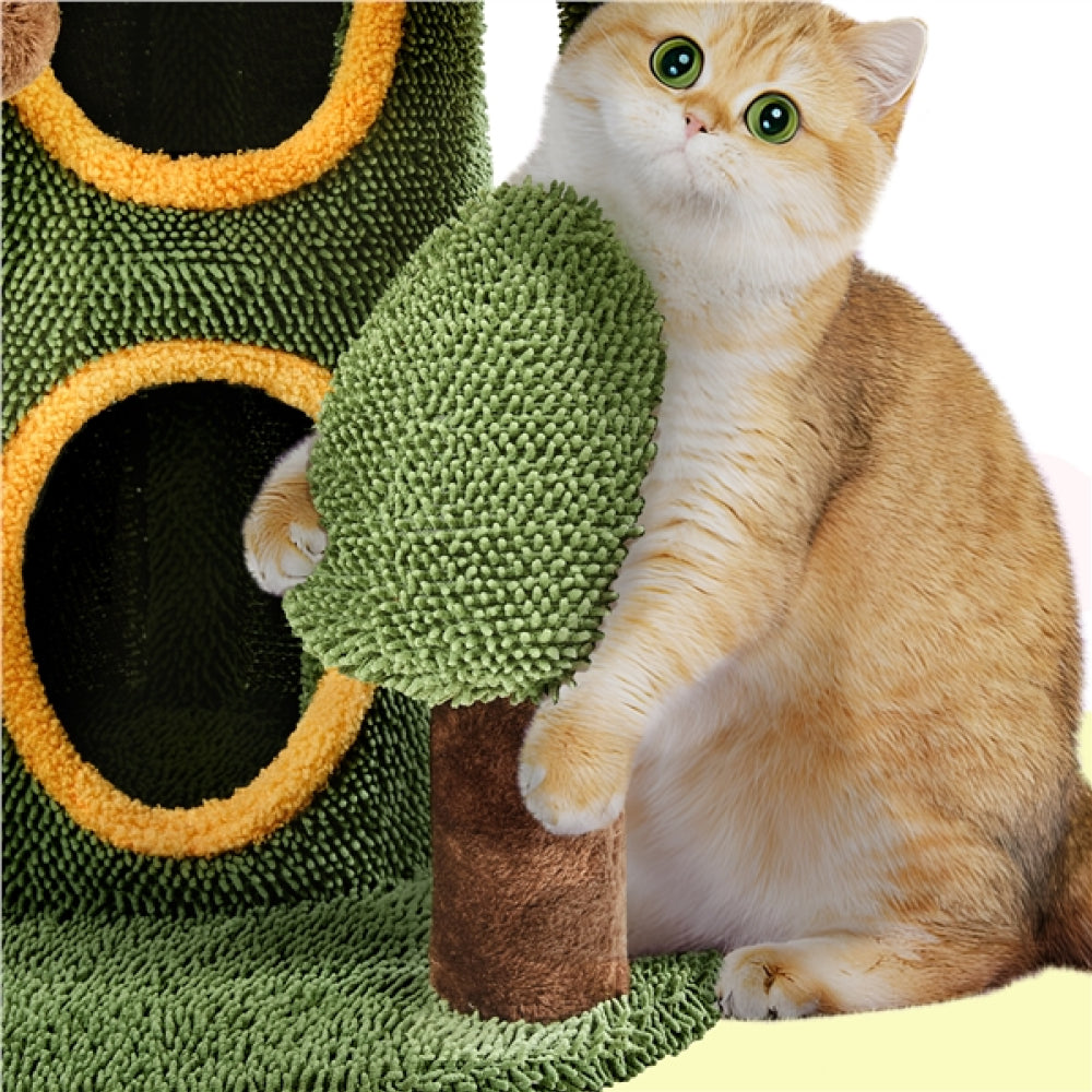 Oasis-Themed Cat Tree Cat Tower