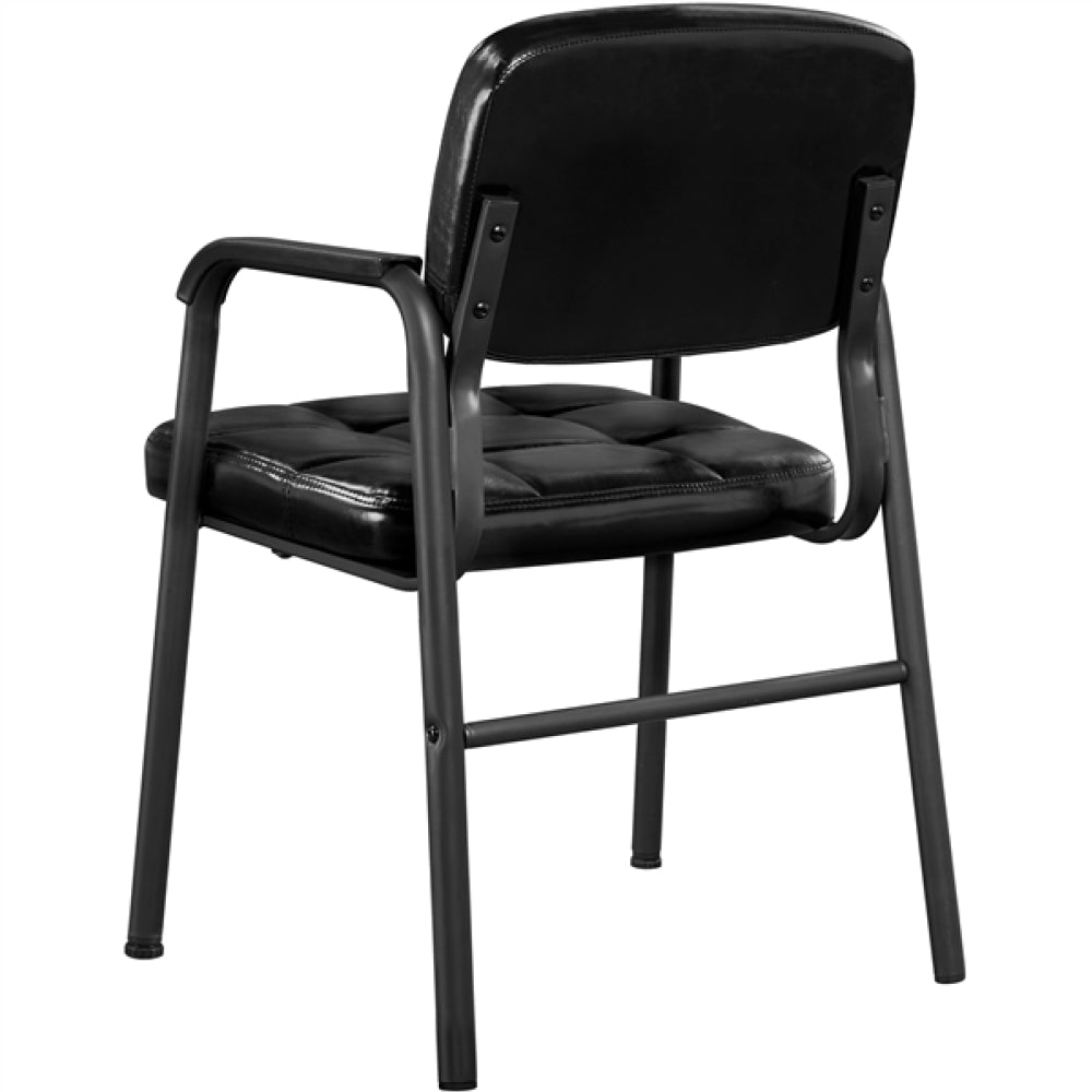 2pcs Office Reception Chairs Faux Leather Guest Chairs