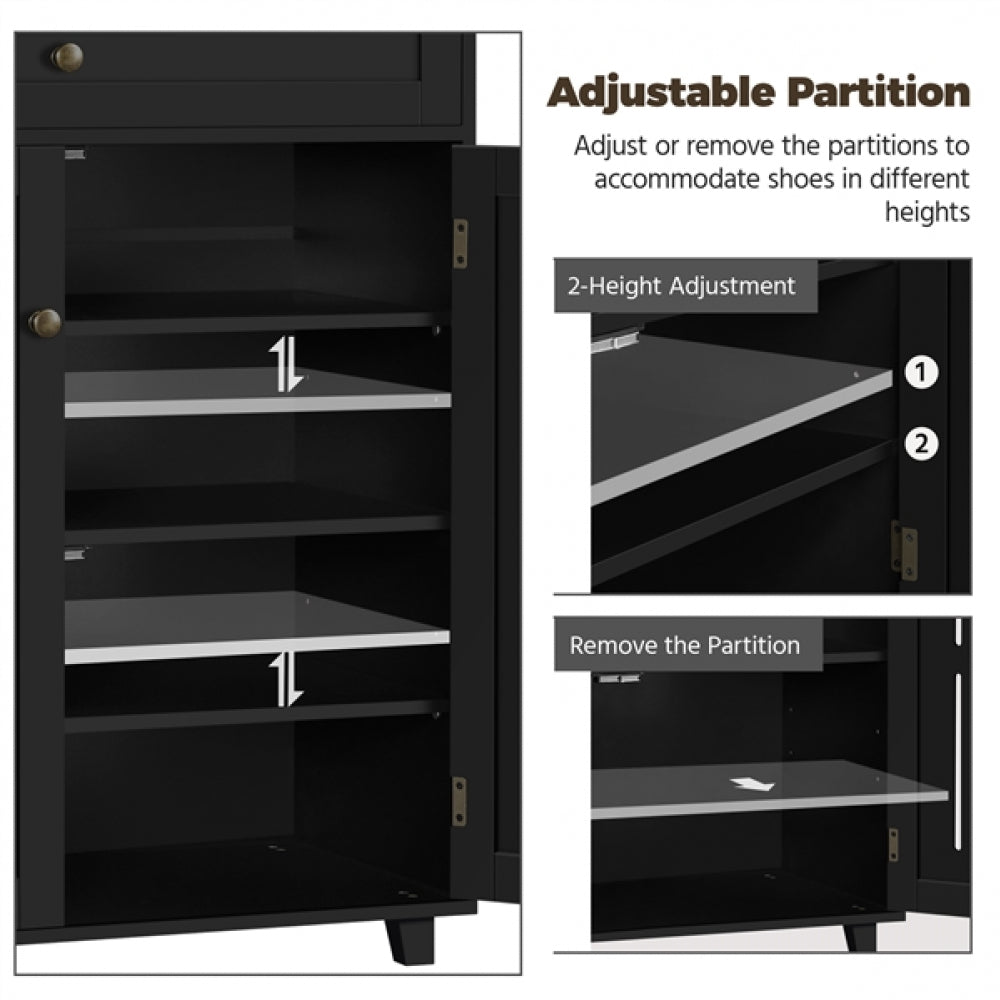 4 Tier Shoe Storage Cabinet Shoe Rack