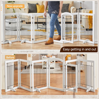 6-Panel Pet Puppy Safety Fence with 3 Support Feet