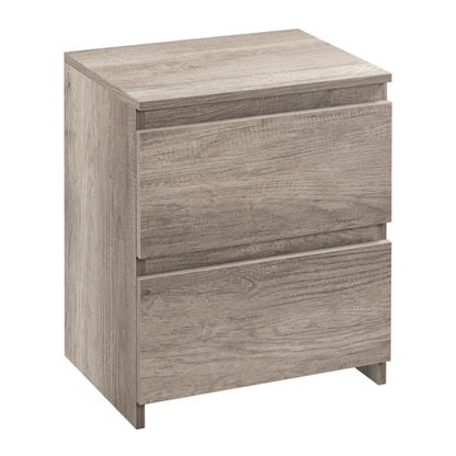 Minimalist Chic 2-Drawer Side Table End Table Nightstand