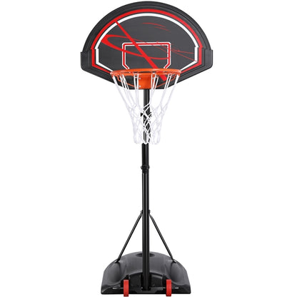 32" Youth Portable Basketball Hoop 7-9ft Adjustable Height Hoop System