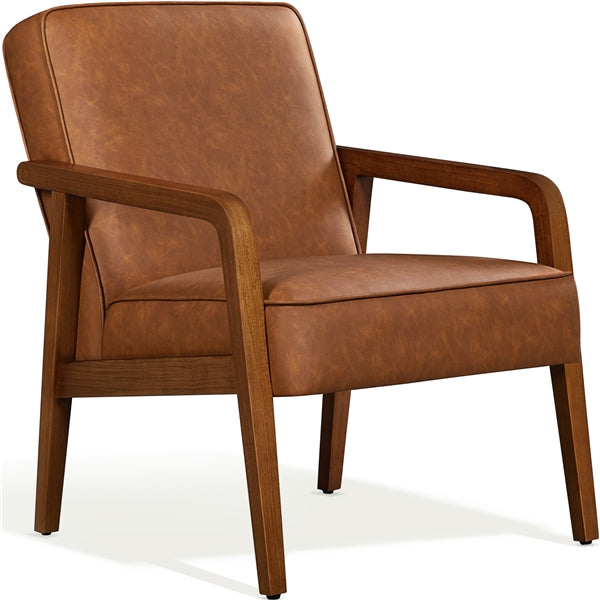 Set of Two Mid-Century Retro Modern Upholstered Lounge Chairs