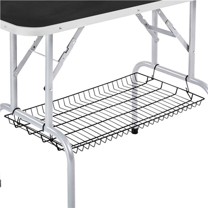 Foldable Pet Grooming Table Stainless Steel Arm Frame Height Adjustable
