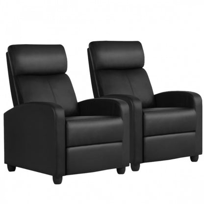 1 pair PU Leather Recliner Chairs