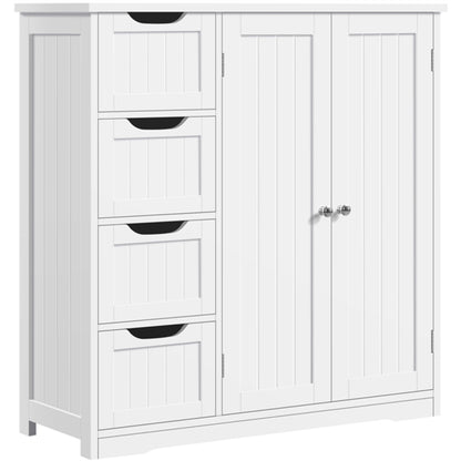 Wooden Bathroom Floor Cabinet Side Storage Organizer Cabinet