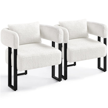 2pcs Accent Chair Armchair