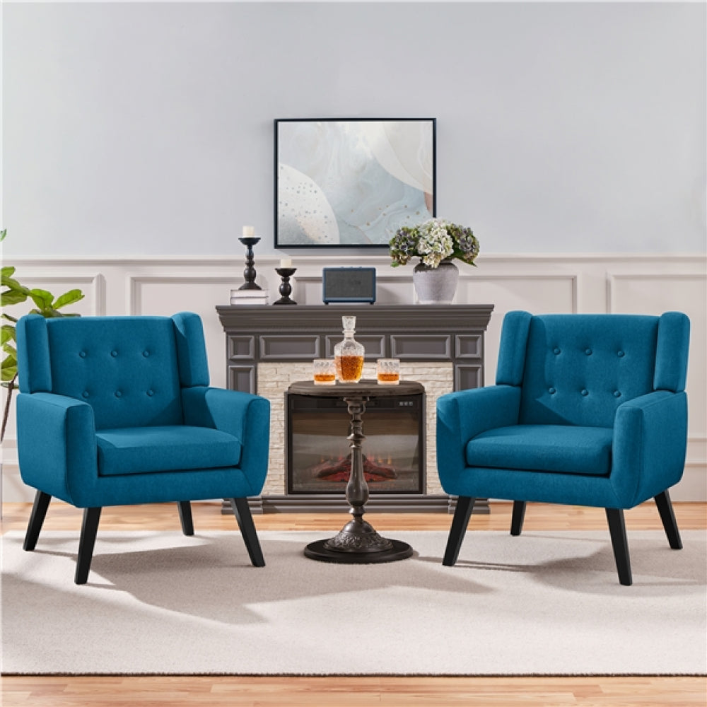 1 Pair Button Tufted Armchair