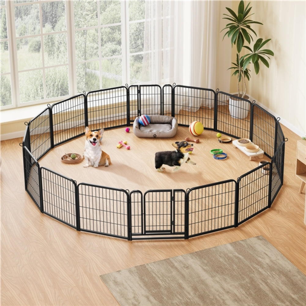 16pcs Dog Pen Pet Barrier Fence