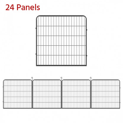 24 Panels Heavy Duty Dog Pen 19.2 Metre Length Overall