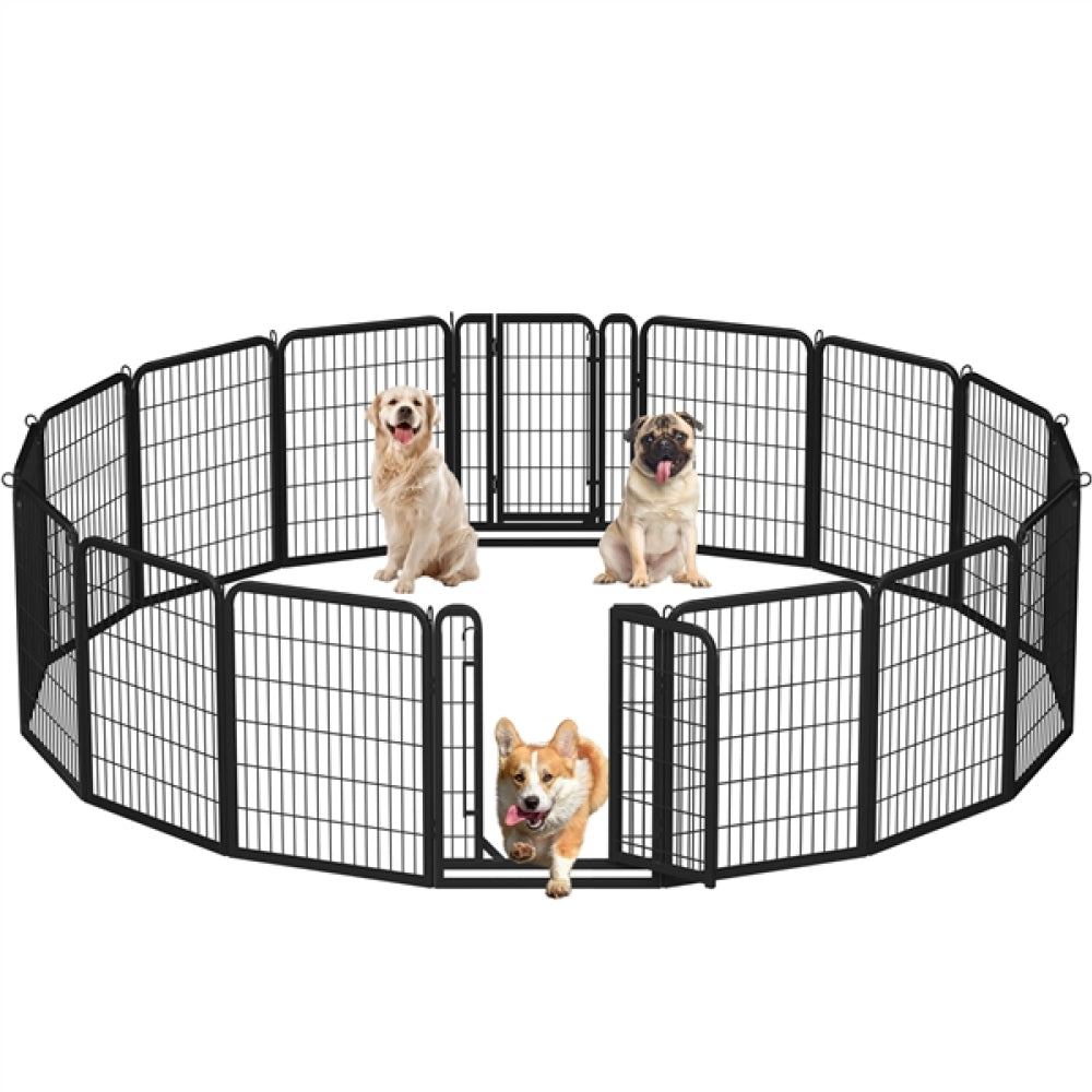 16 Panels Heavy Duty Dog Pen Playpen