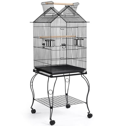 H145cm Open Top Metal Parrot Cage Bird Cage