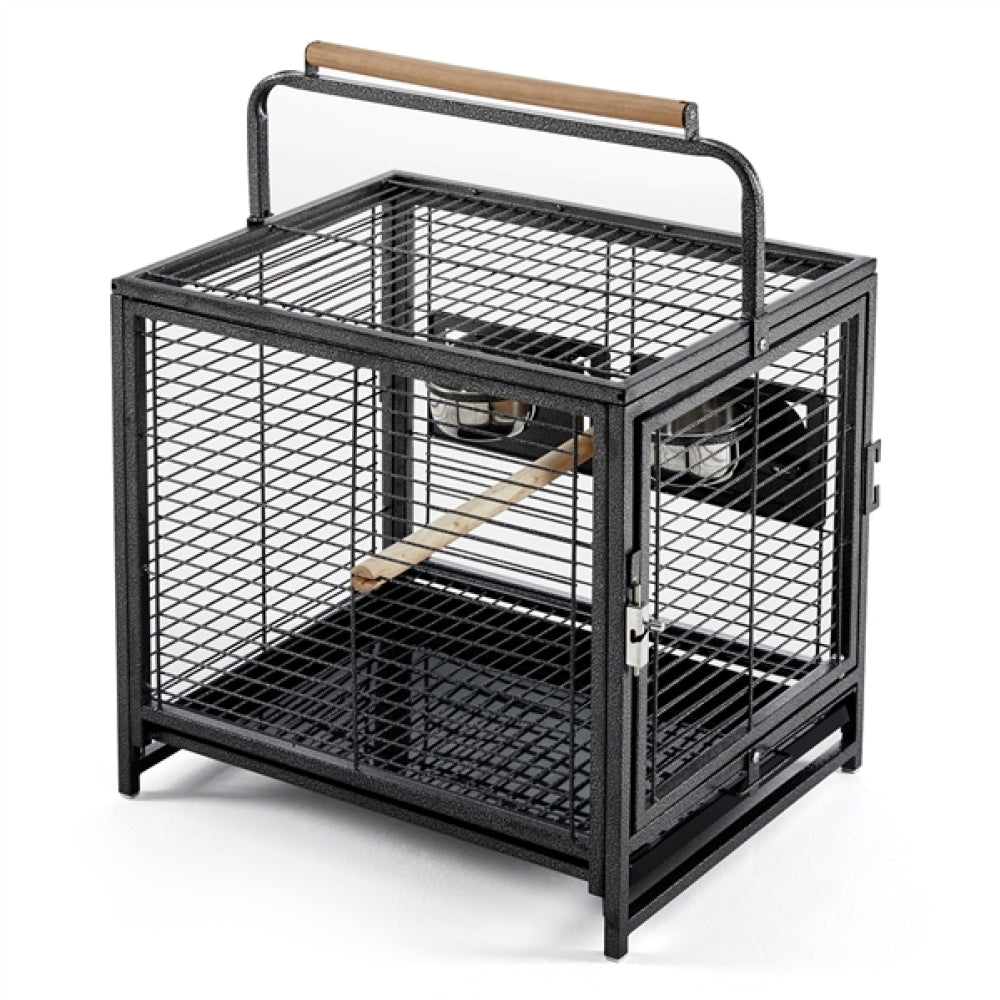 26" Wrought Iron Travel Bird Cage Carrier for Small to Medium Sized Birds